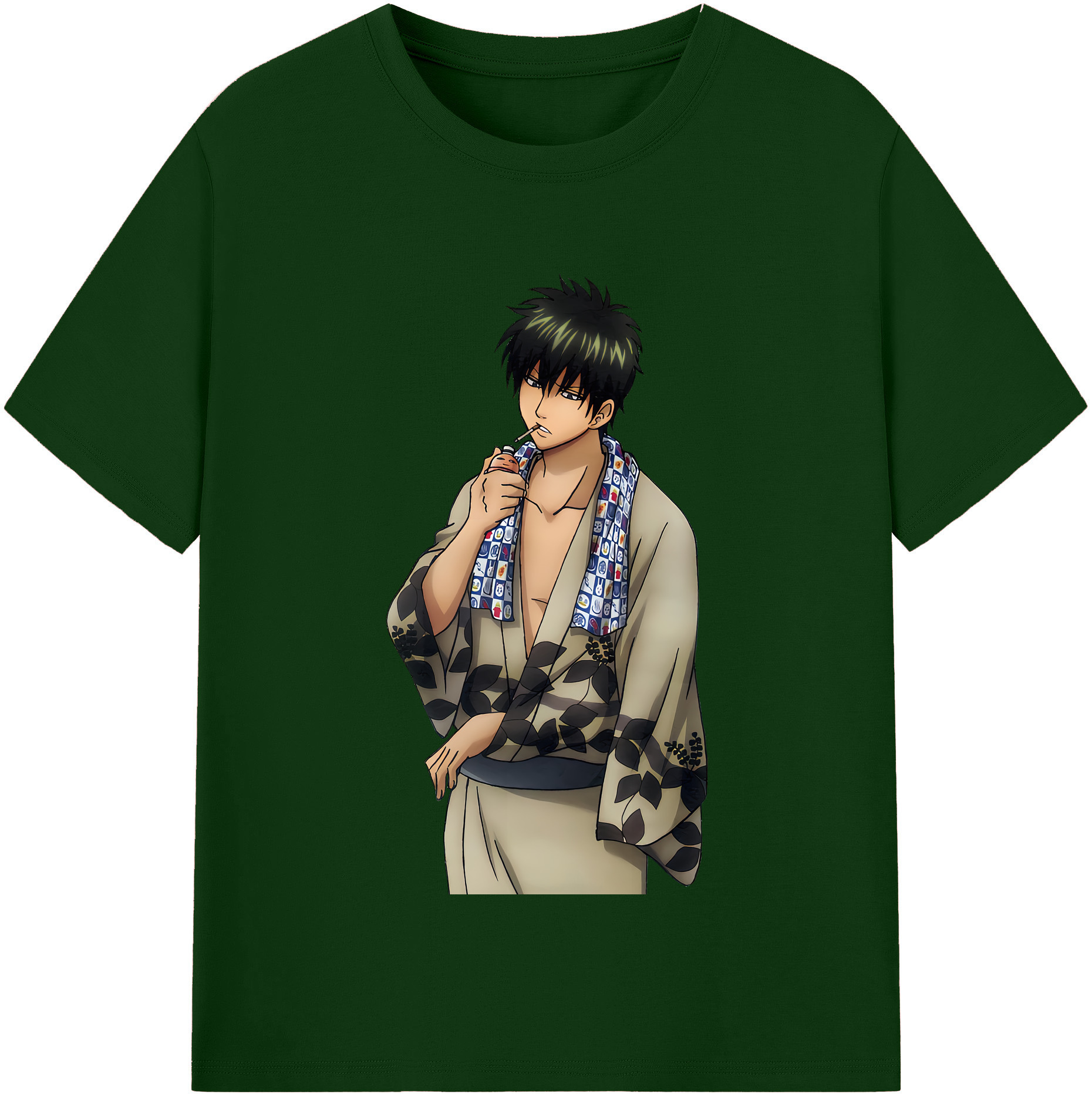 （画像用） ぎんたま 坂田銀時（さかたぎんとき） 神楽 志村新八（しむら しんぱち） GINTAMA Sakata Gintoki Kagura Shimura Shinpachi 綿100％半袖Tシャツ（フロントプリント）